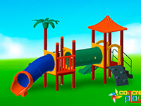 Playground Madeira Plástica MG07