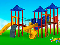 Playground Madeira Plástica MG10