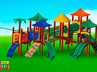 Playground Madeira Plástica MG18